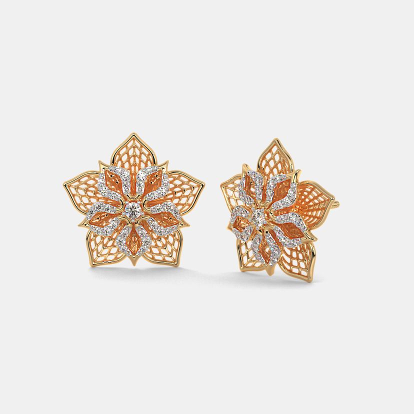 The Daffodil Lattice Stud Earrings - image 1