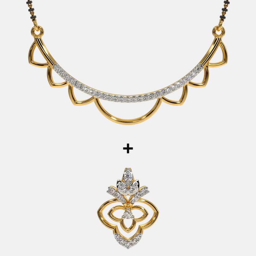 The Arini Convertible Mangalsutra Pendant - image 4