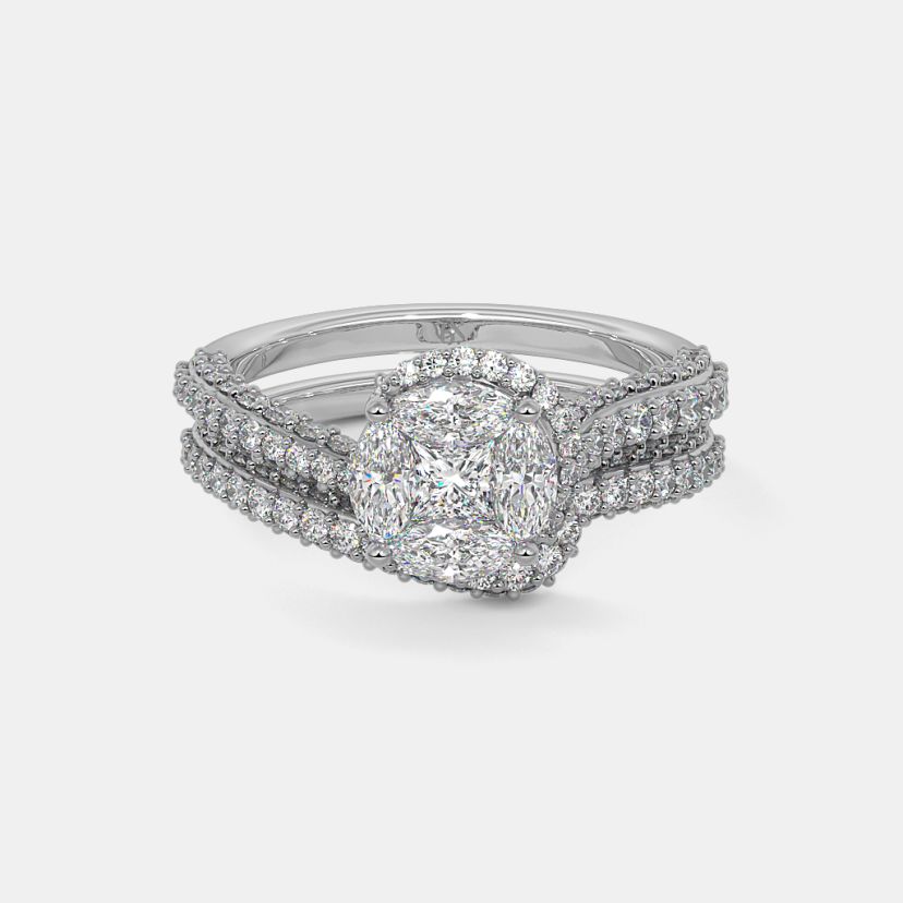 The Rocio Bridal Ring Set - image 8