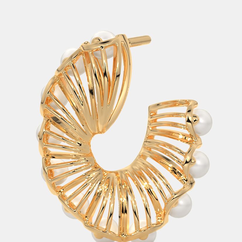The Pearlenaria Orange Peel Earrings - image 4