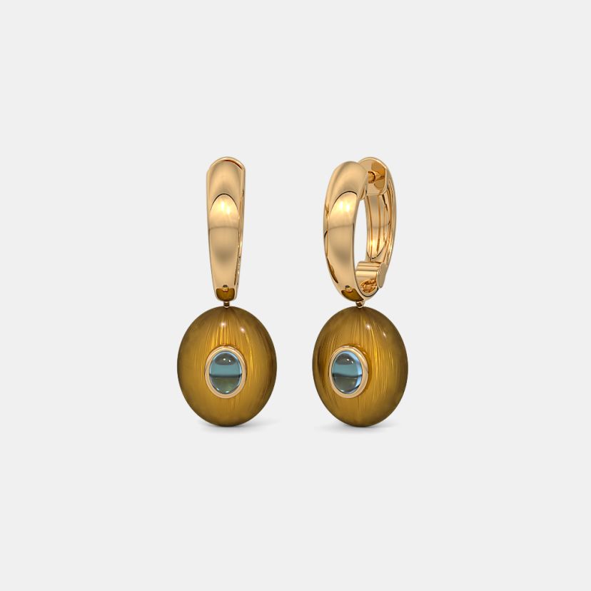 The Nalithra Dangle Hoop Earrings - image 1