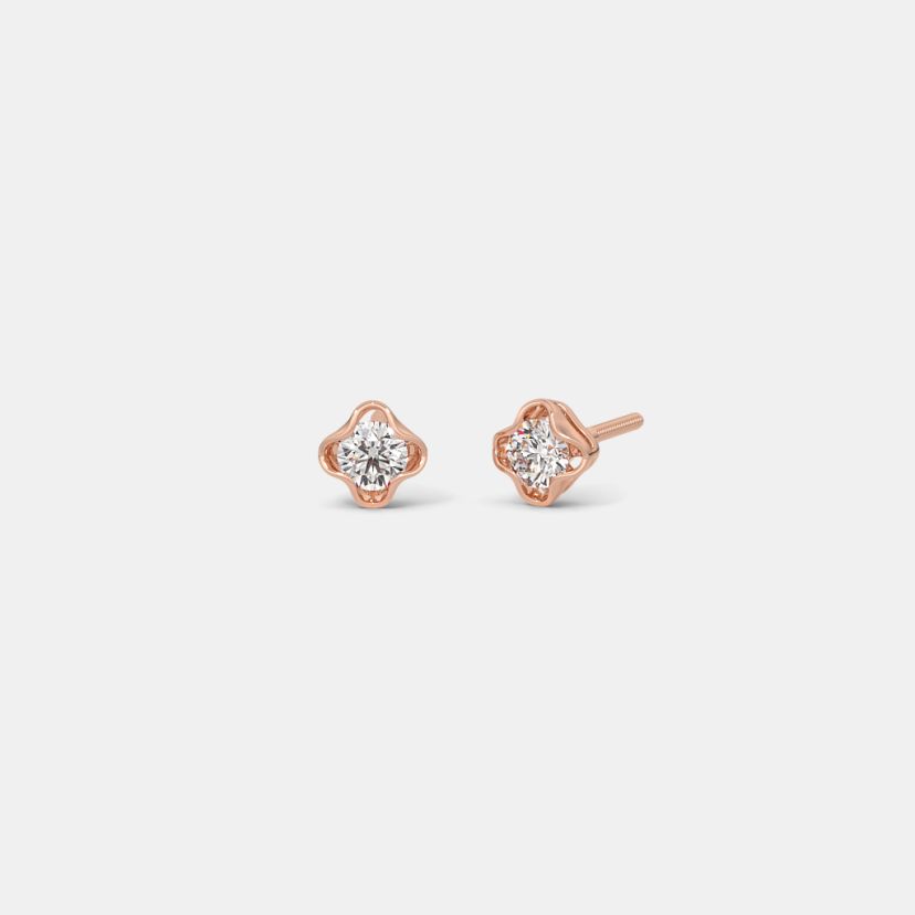 The Jovaska Solitaire Stud Earrings - image 1