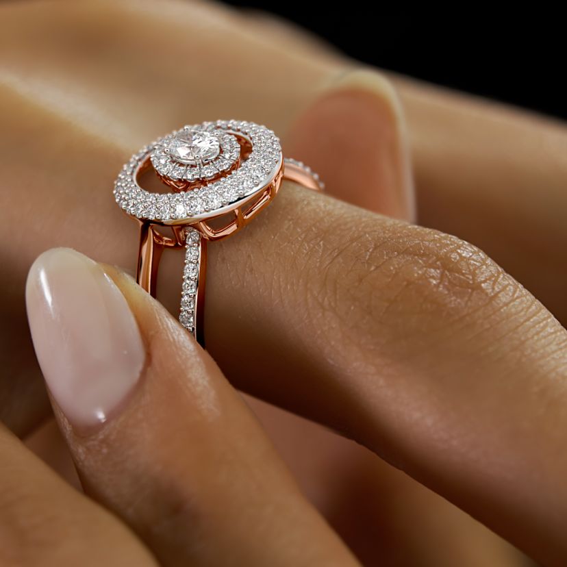 The Aurorae Bridal Ring Set - image 6