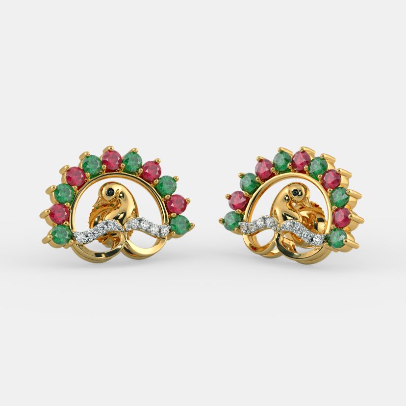 The Frolic Feather Stud Earrings - image 1