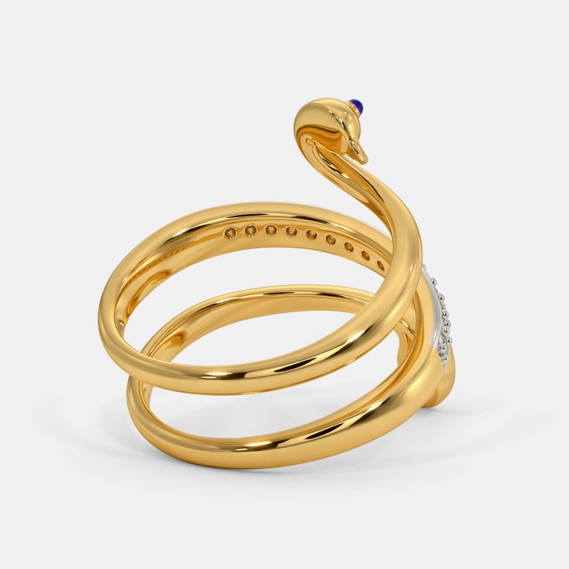 The Peacock Spiral Ring - image 7