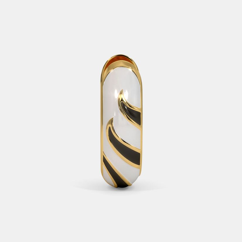 The Zebra Huggie Earrings - image 4