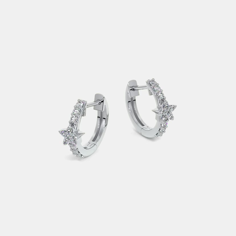 The Darcy Star Huggie Earrings - image 6