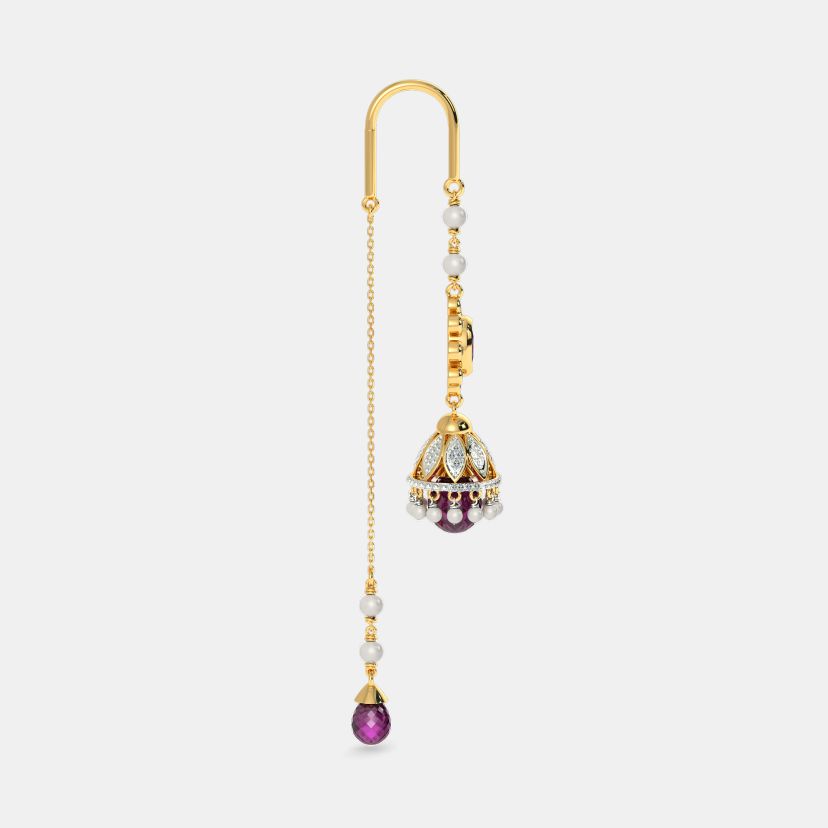 The Carmine Opulence Sui Dhaga Earrings - image 5