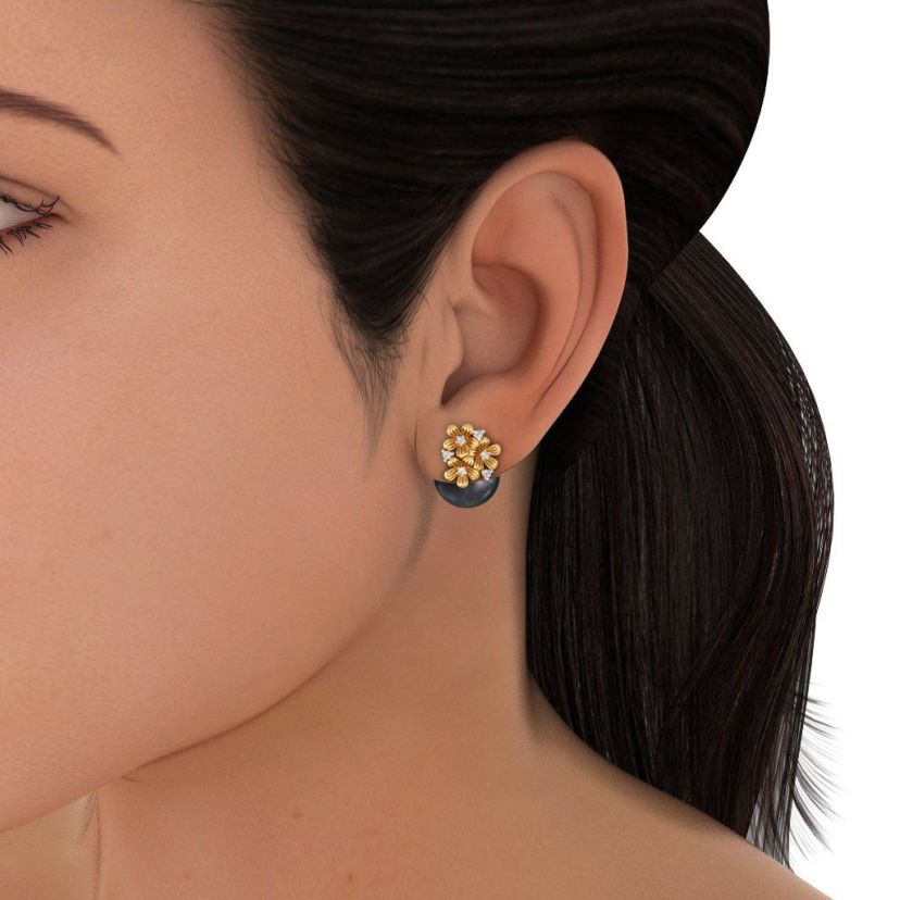 The Wreath Onyx Earrings - image 8