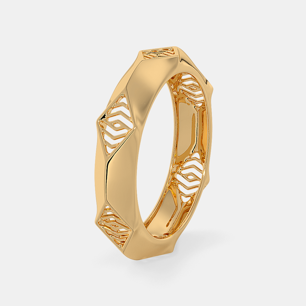 The Angled Band Ring For Him