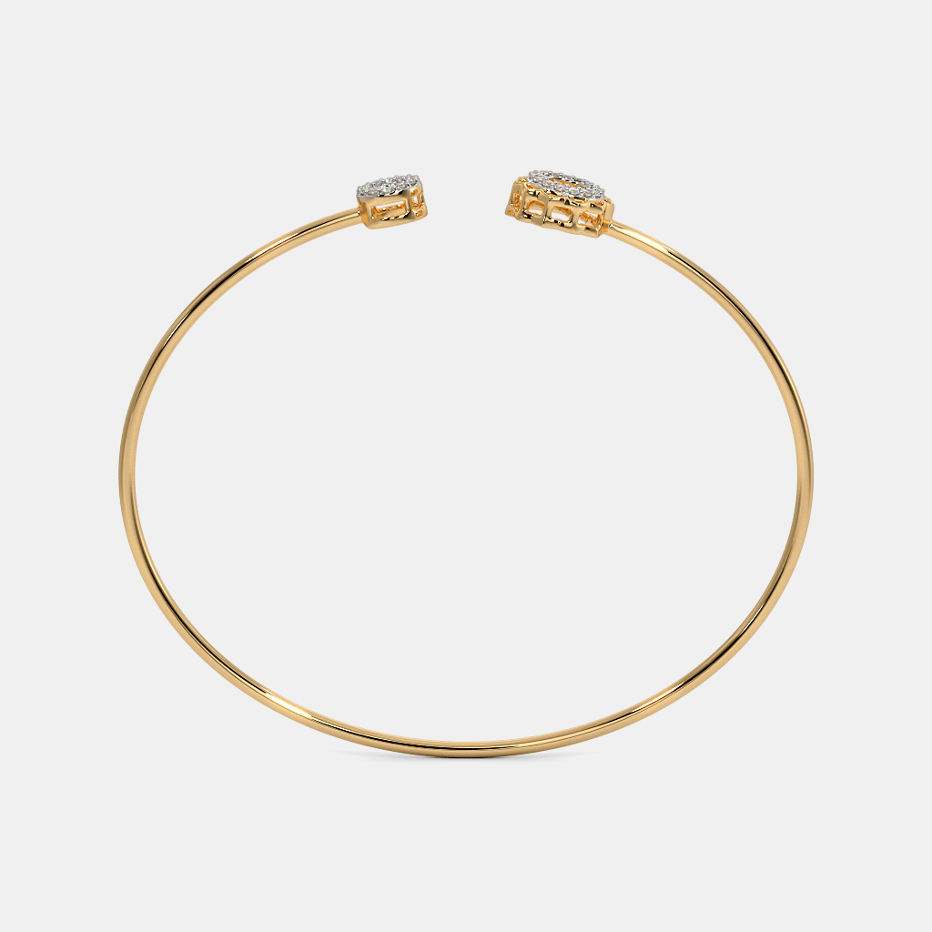 The Leaf Around Twister Bangle | BlueStone.com