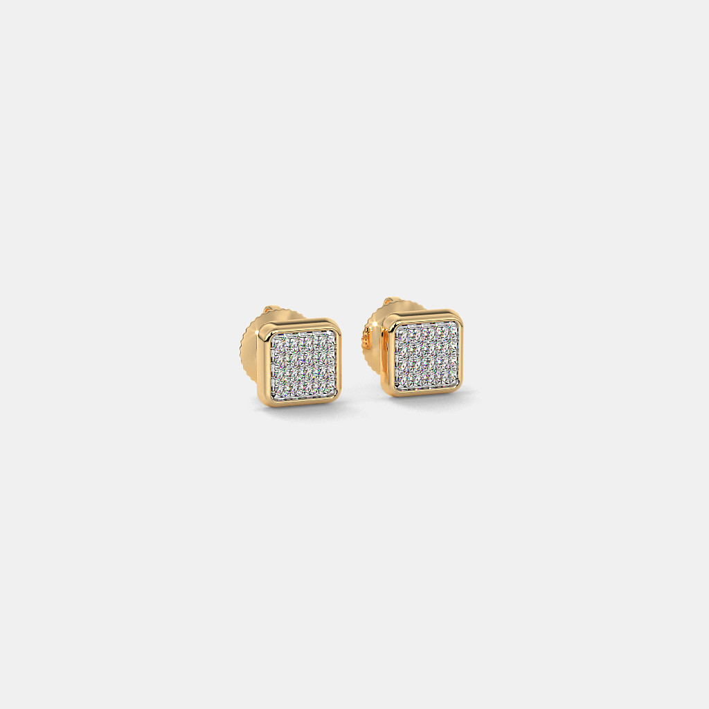 The Yareli Pave Stud Earrings | BlueStone.com