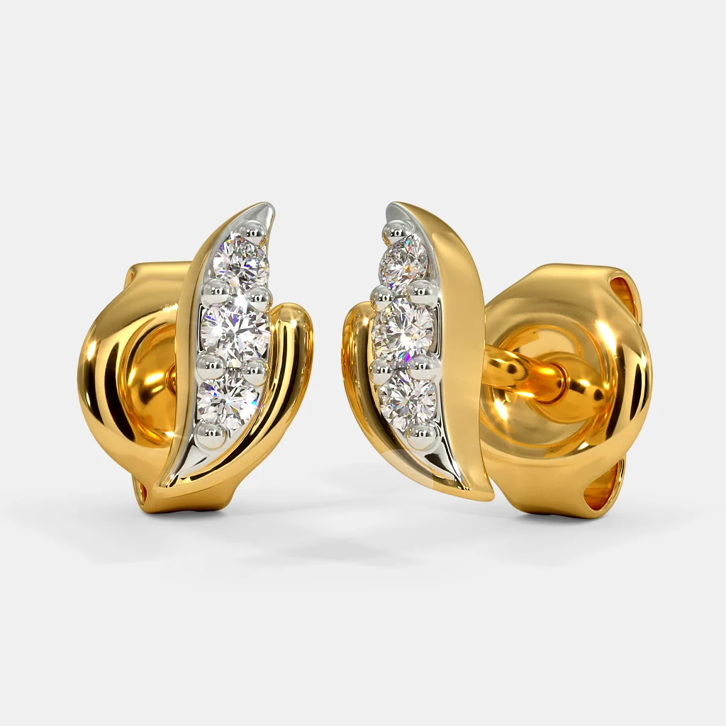 The Kaipo Multi Pierced Stud Earrings | BlueStone.com