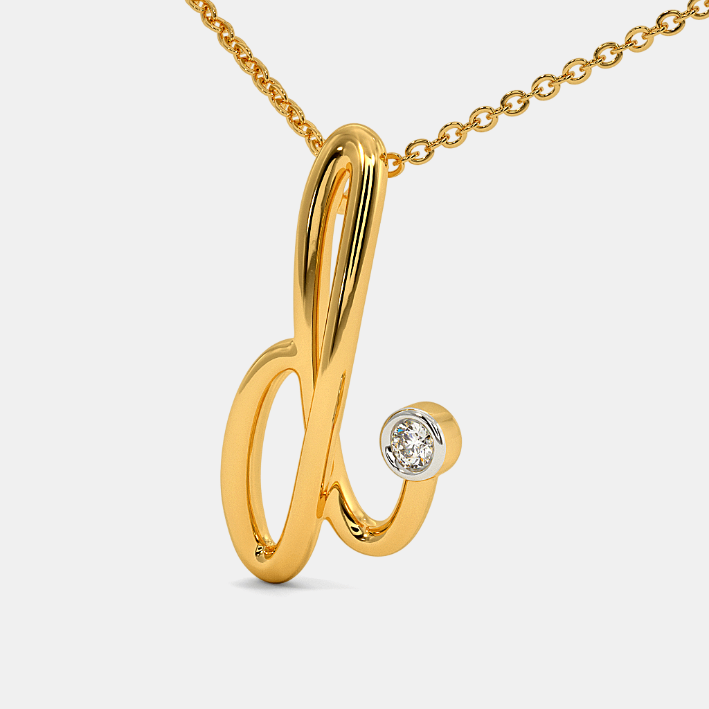 The Cursive D Necklace | BlueStone.com