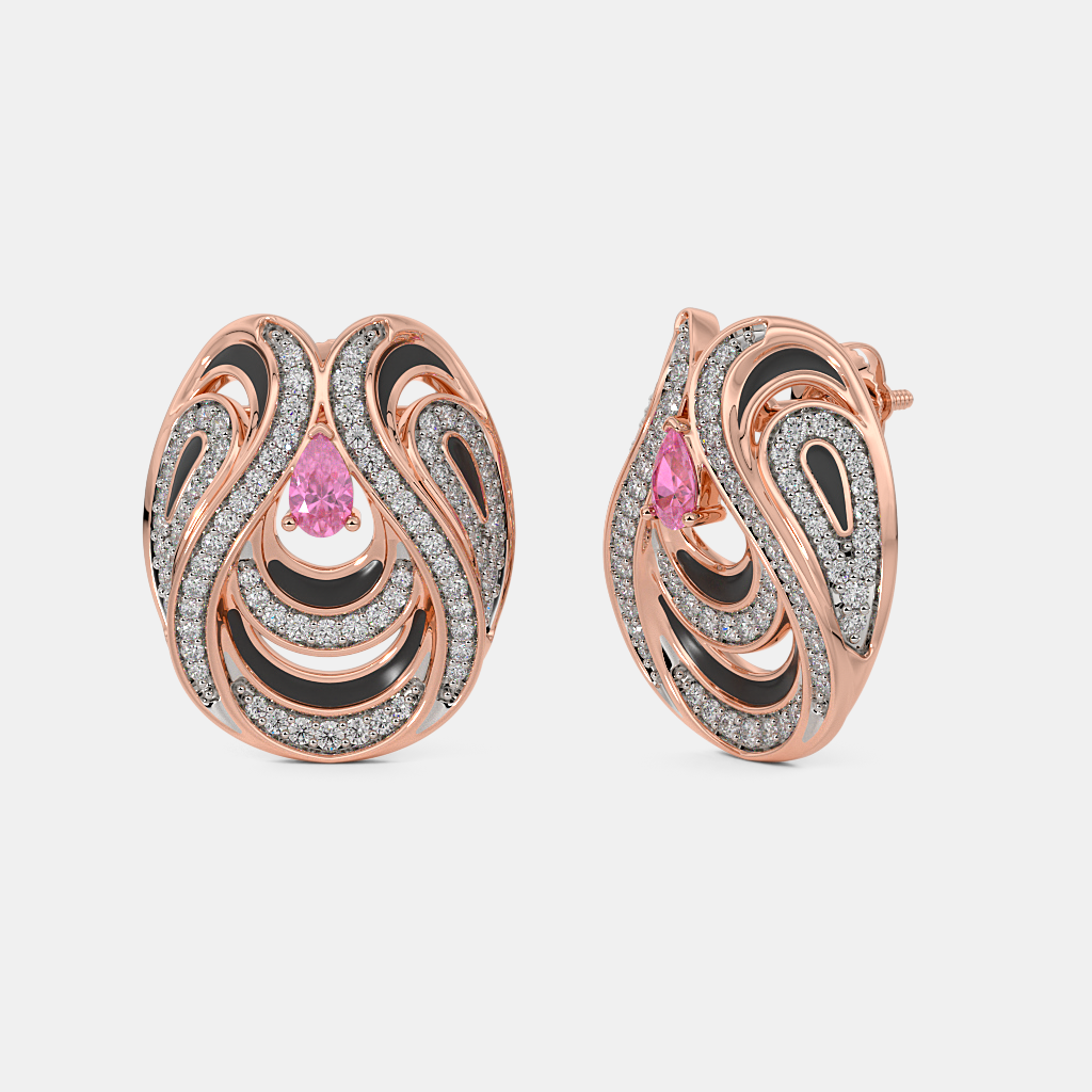 The Noir Nexus Stud Earrings