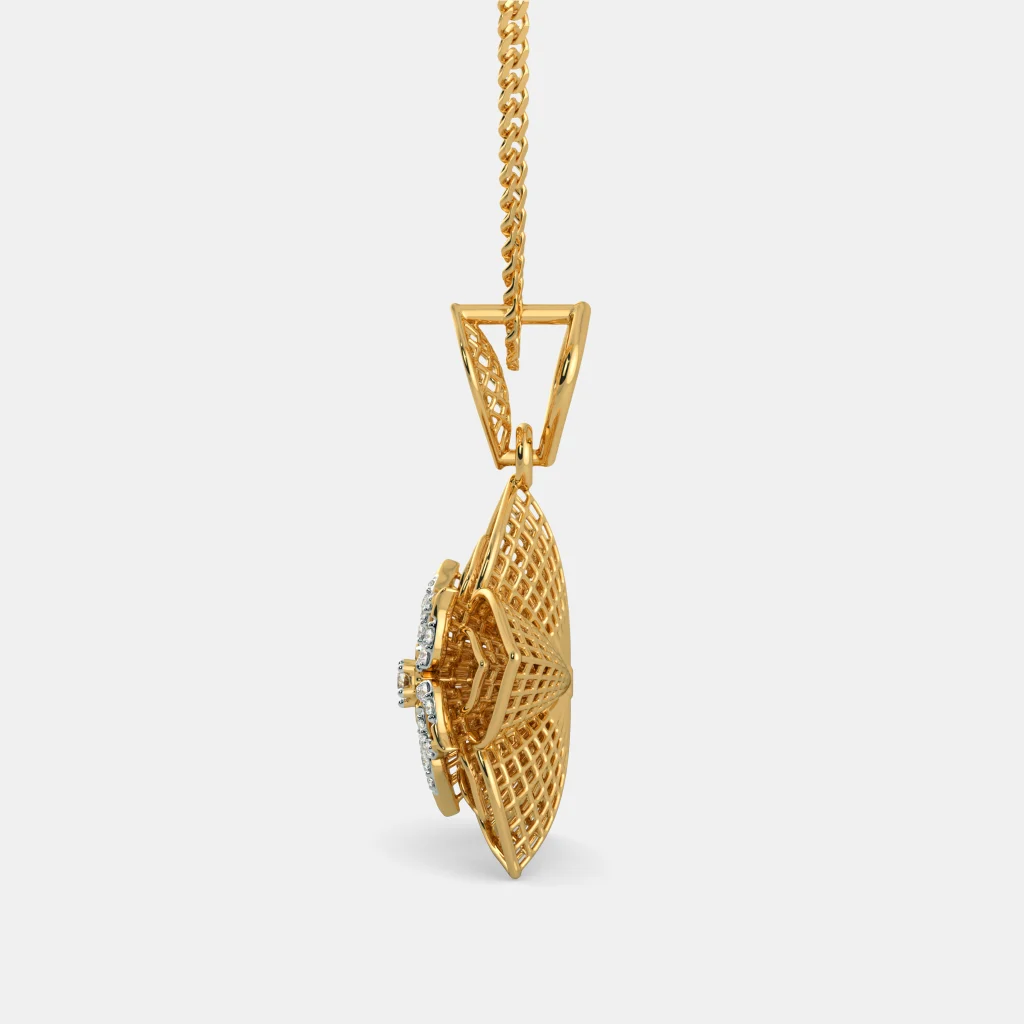 The Daffodil Lattice Pendant | BlueStone.com