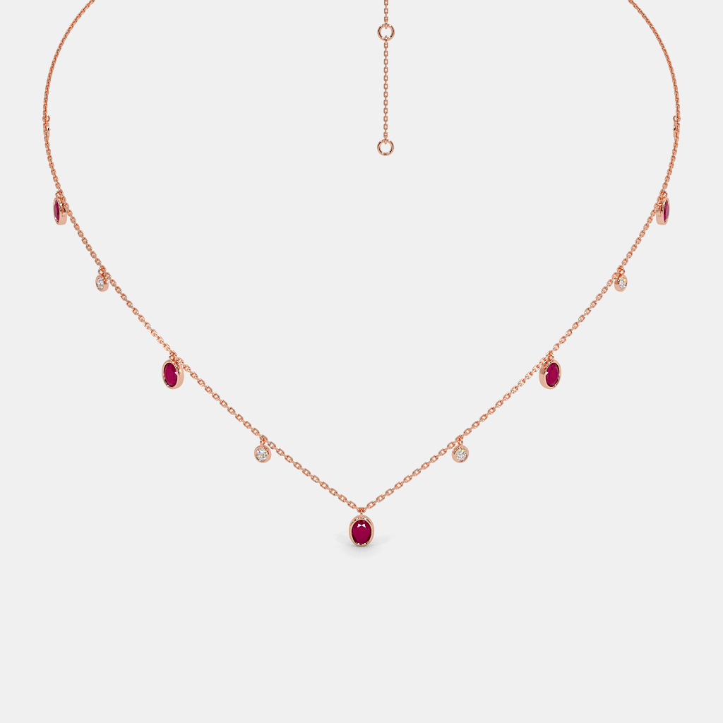 The Blazing Rubinoo Station Necklace