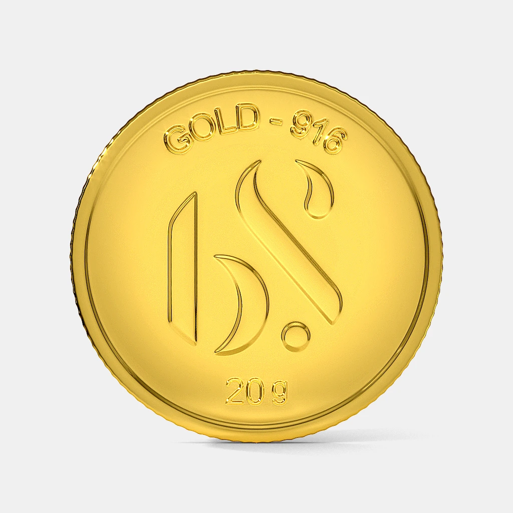 20 gram 22 KT Gold Coin
