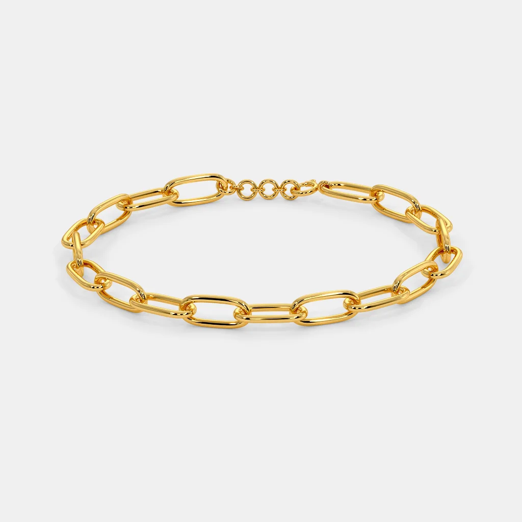 Marquise Shape Gold Bracelet