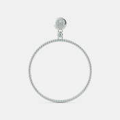 The Meridian Halo Drop Earrings - thumb 7
