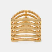 The Golden Strata Chevron Ring - thumb 6