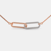 The Duo Link Pendant Necklace - thumb 4