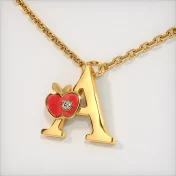 The A for Apple Necklace for Kids - thumb 1