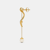 The Twirl Around Ribbon Dangler Earrings - thumb 4