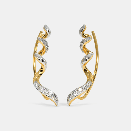 The Twirled Spiral Ear Climbers | BlueStone.com